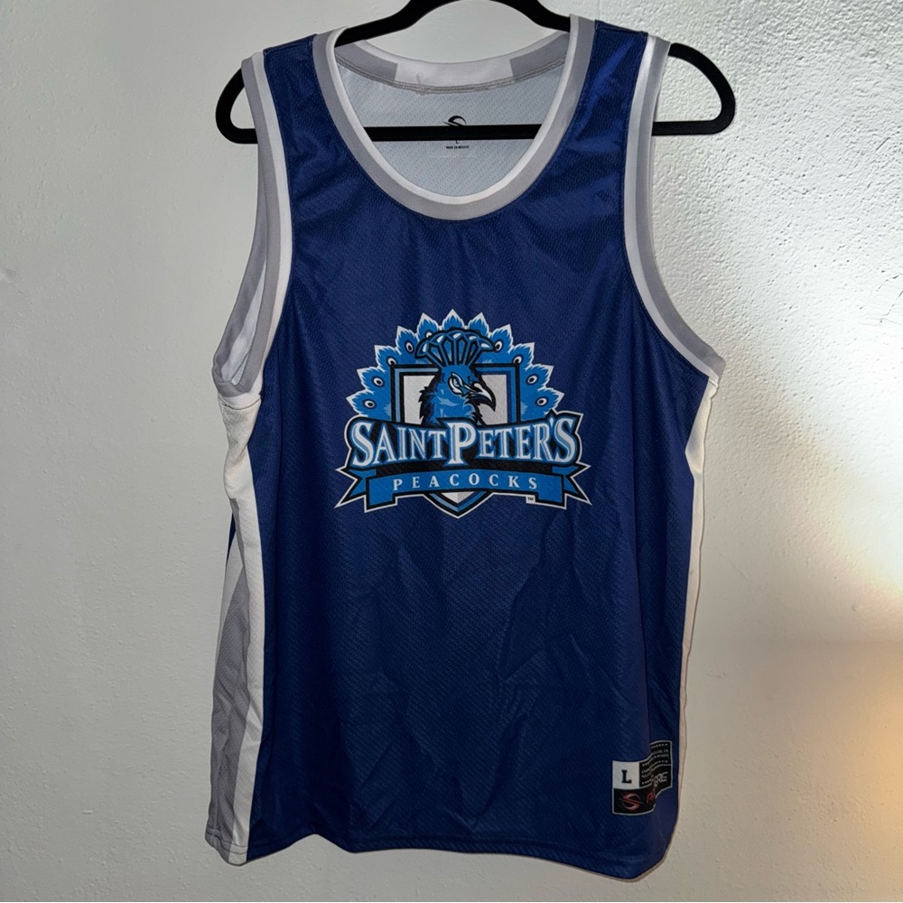 Men's Game Day Great Blue Saint Peacocks Spirit Jersey